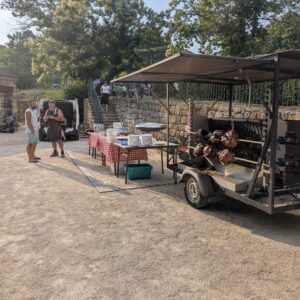 Part de cochon grillé